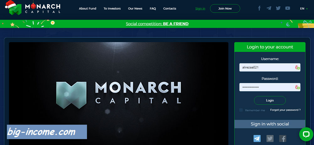 سایت Monarch Capital