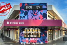 توقف پرداخت به صرافی ها توسط بانک Bendigo استرالیا