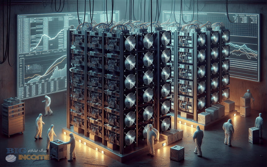 کاهش هش ریت استخراج بیت کوین